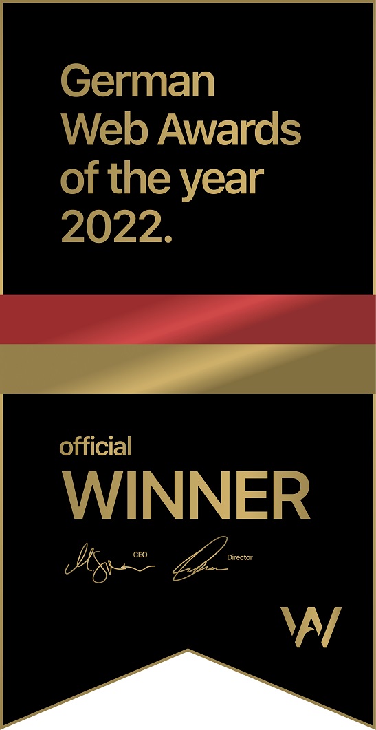 Logo German Web Award Winner